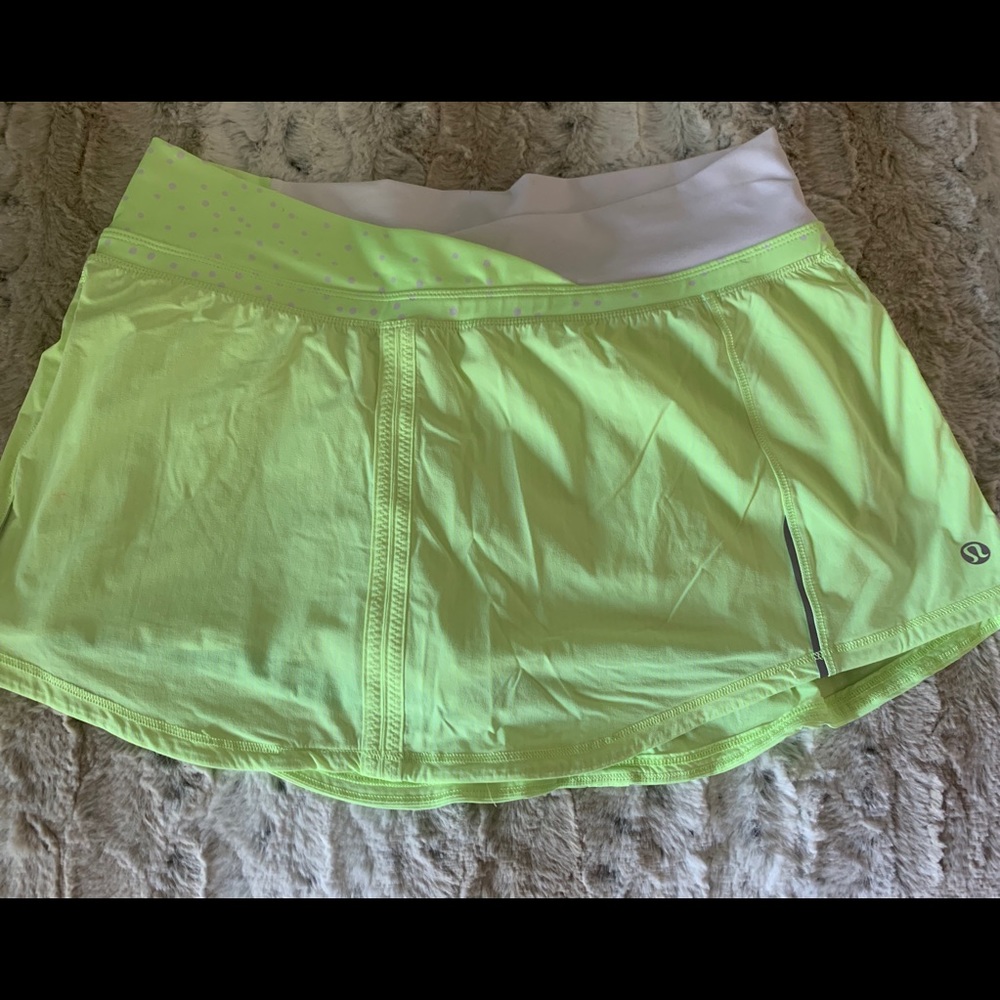 Neon Lululemon Skort